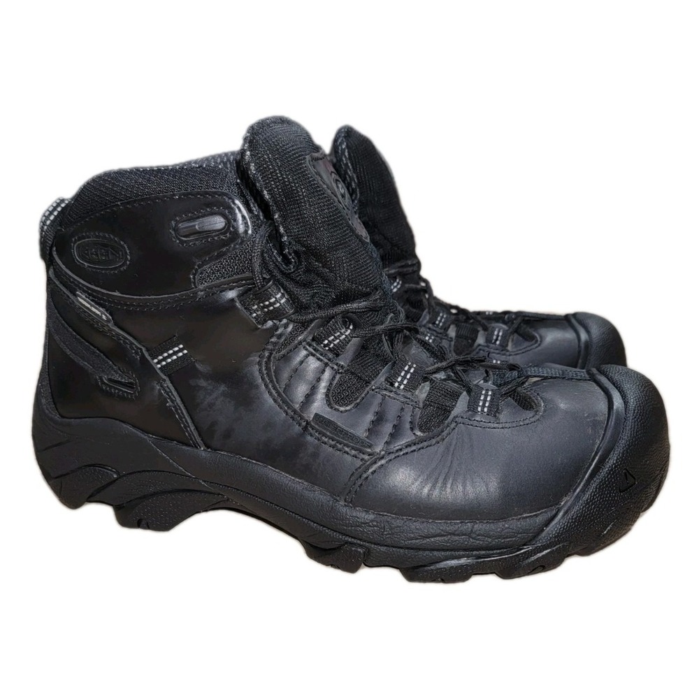 Keen Utility Mens Detroit XT Mid Waterproof Work Hiking Boots Black Size 8.5 M